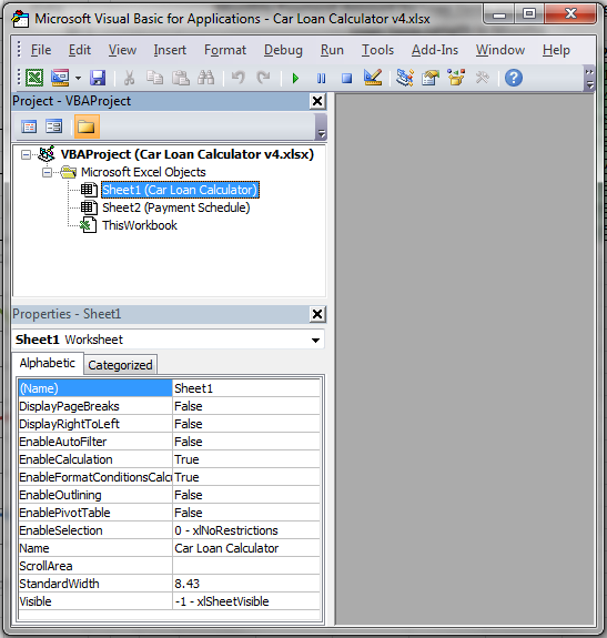 VBA Window