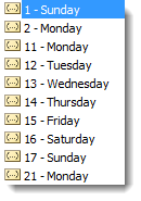 excel week number to date